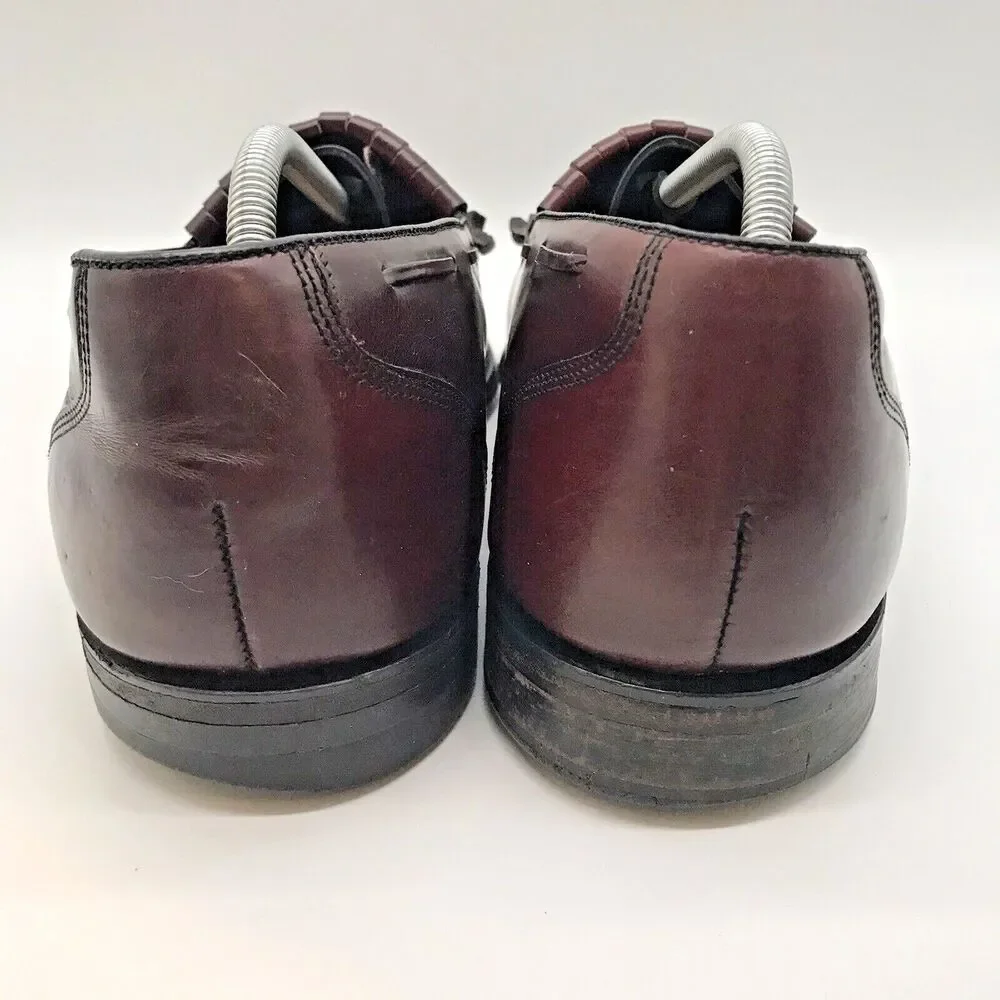 Hanover Master Flex 2518 Loafers Burgundy Leather Tassel Kiltie Shoe Mens 13 D/B